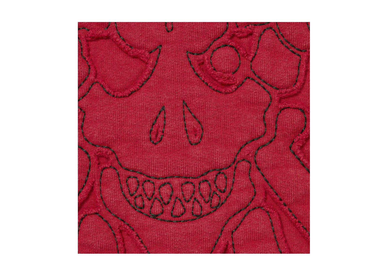Supreme x Ys Zip Up Hooded Sweatshirt Washed Red - görsel 3