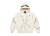 Supreme x Ys Zip Up Hooded Sweatshirt White