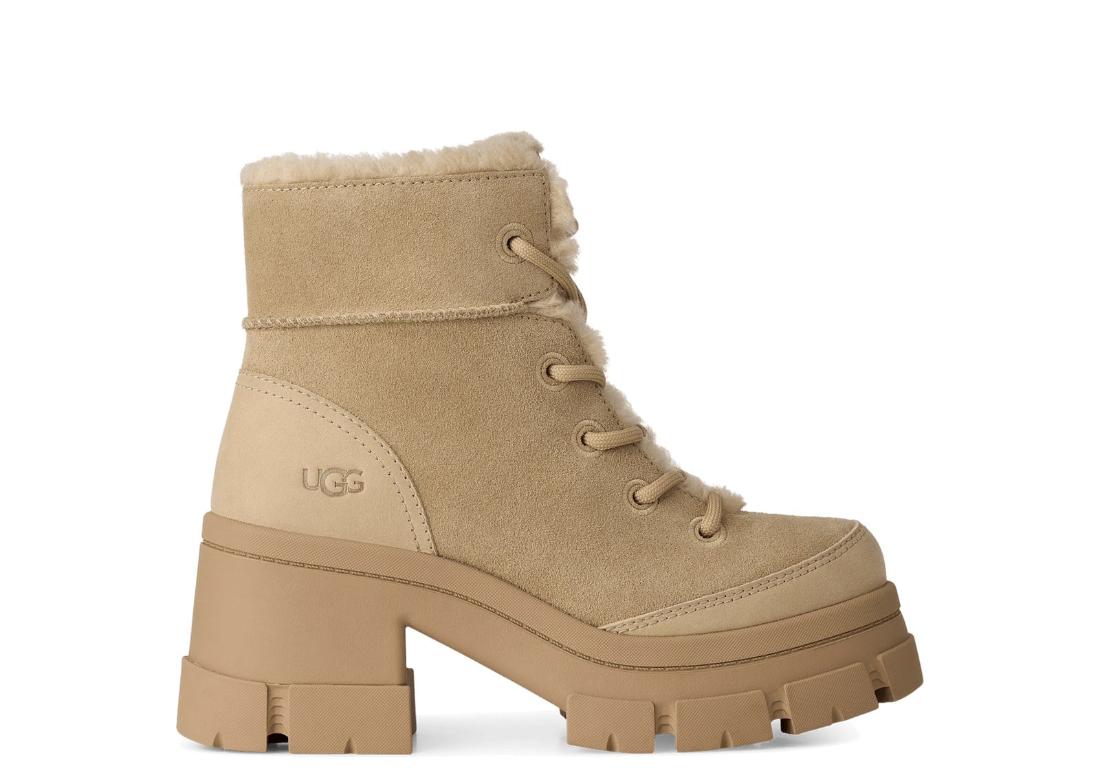 UGG Brooklyn Lace-Up Waterproof Boot Mustard Seed (W)