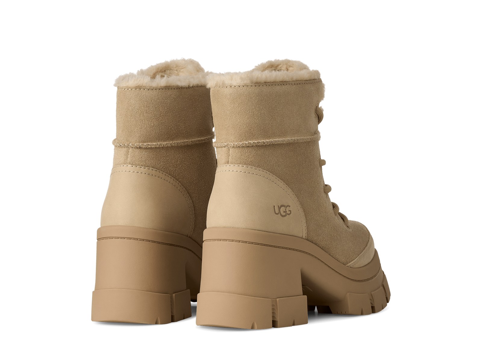 UGG Brooklyn Lace-Up Waterproof Boot Mustard Seed (W) - görsel 3