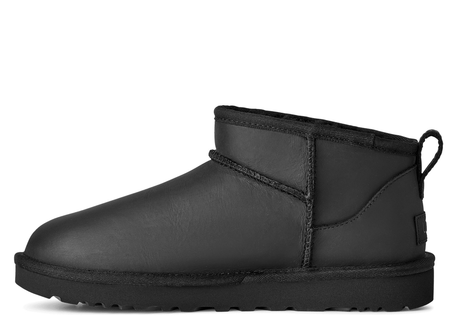 UGG Classic Ultra Mini Leather Boot Black (W) - görsel 2