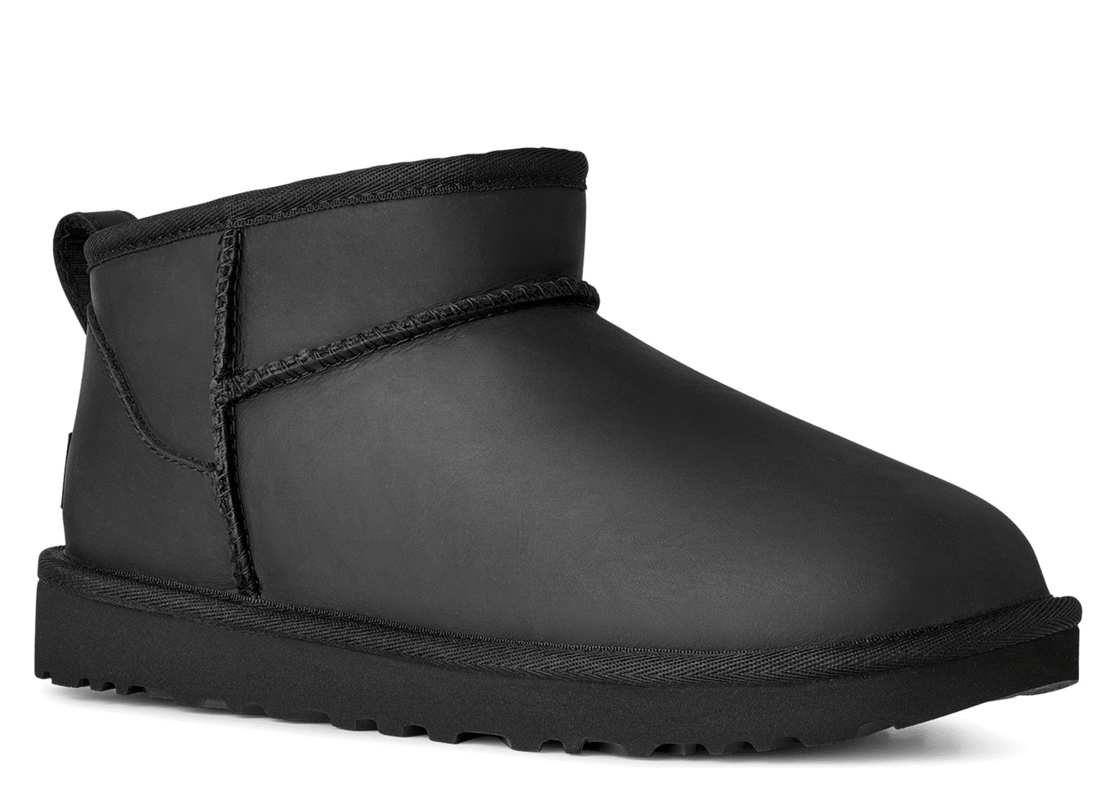 UGG Classic Ultra Mini Leather Boot Black (W) - görsel 5