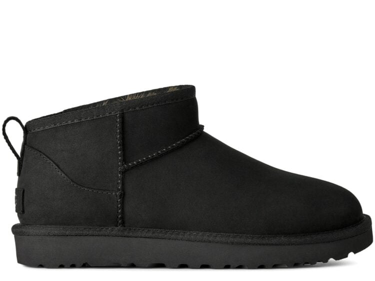 UGG Classic Ultra Mini Nubuck Boot Black (W)
