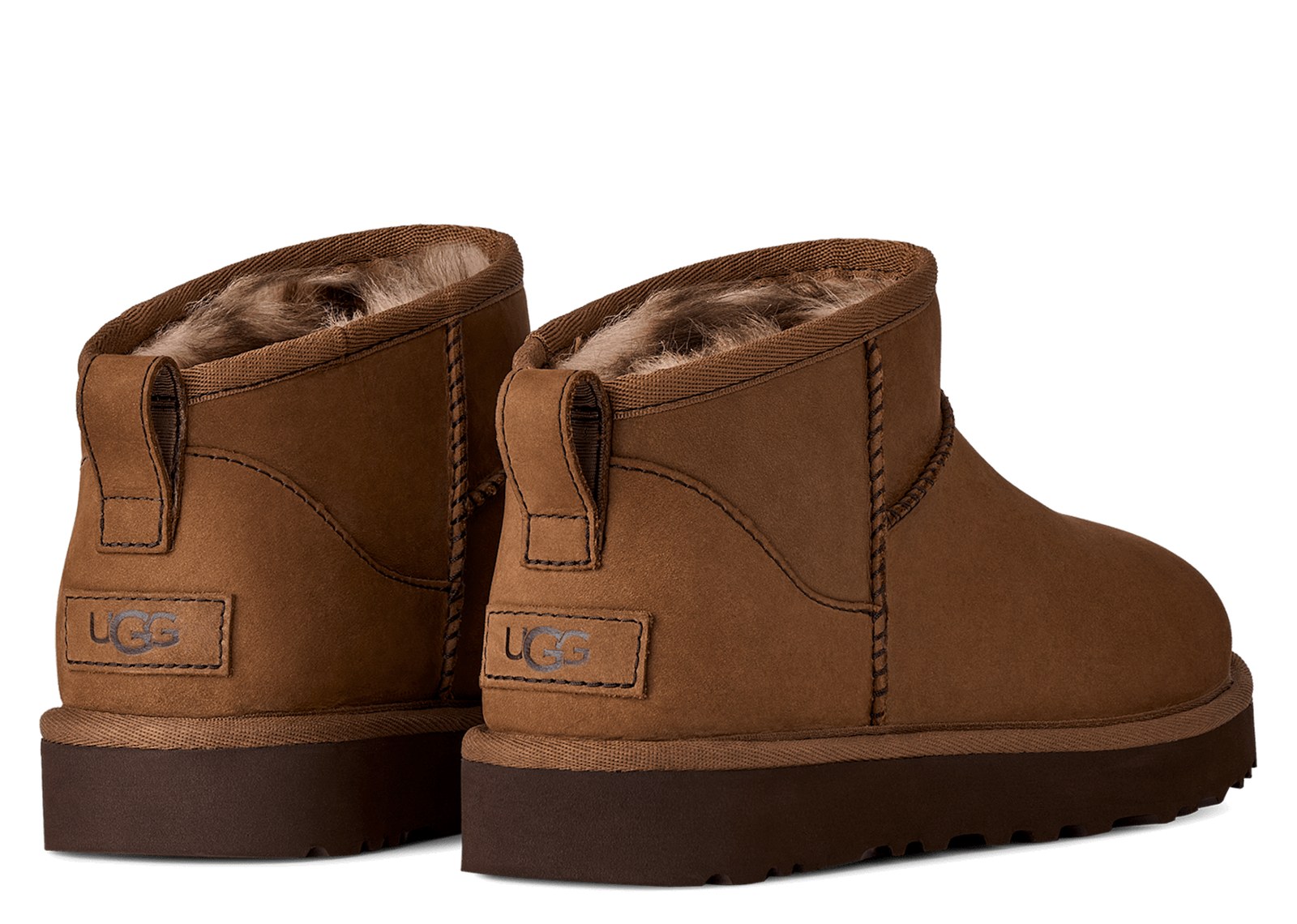 UGG Classic Ultra Mini Nubuck Boot Dark Chestnut (W) - görsel 3