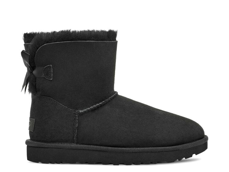 UGG Mini Bailey Bow II Boot Black (W)