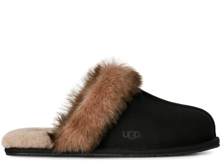 UGG Scuffette Nubuck Slipper Black (W)