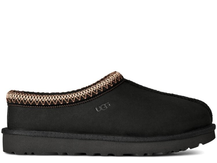 UGG Tasman Nubuck Slipper Black (W)