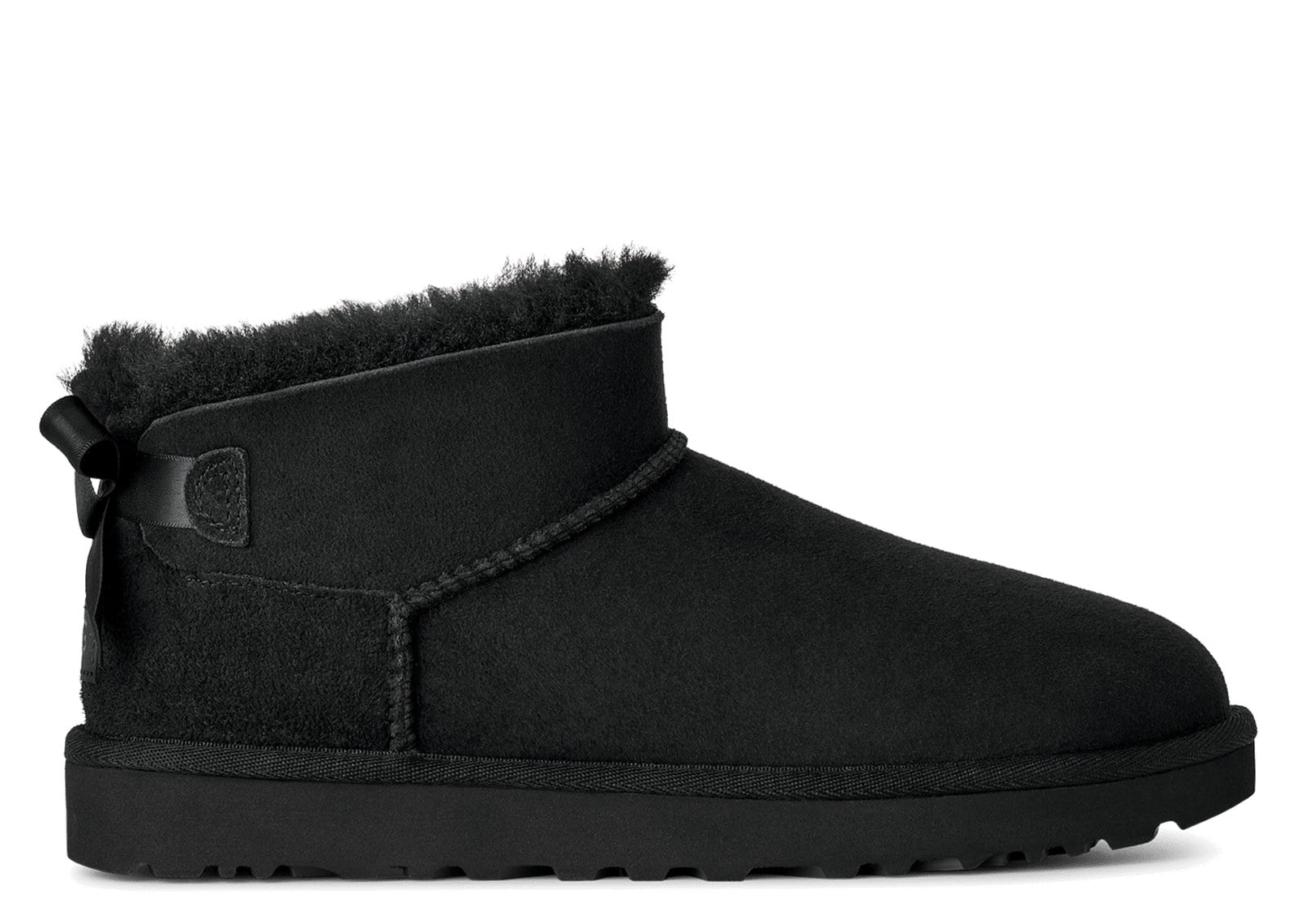 UGG Ultra Mini Bailey Bow Boot Black (W)