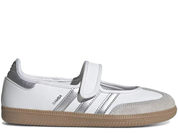 adidas Samba Jane White Silver Metallic (W)