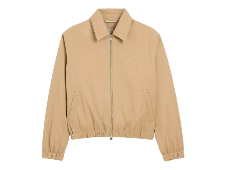 Ami Paris Ami De Coeur Cotton Padded Jacket Mastic Beige