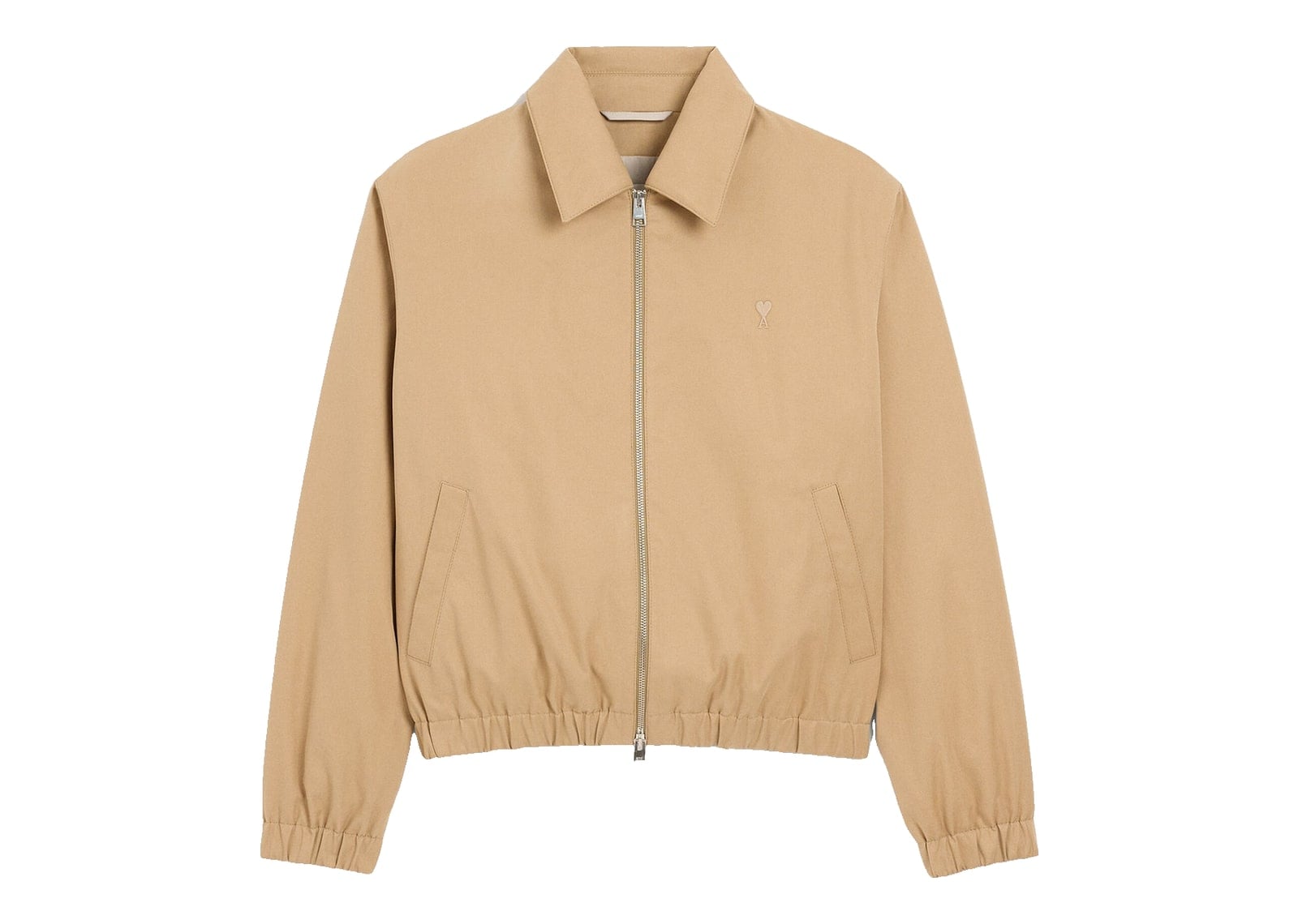 Ami Paris Ami De Coeur Cotton Padded Jacket Mastic Beige