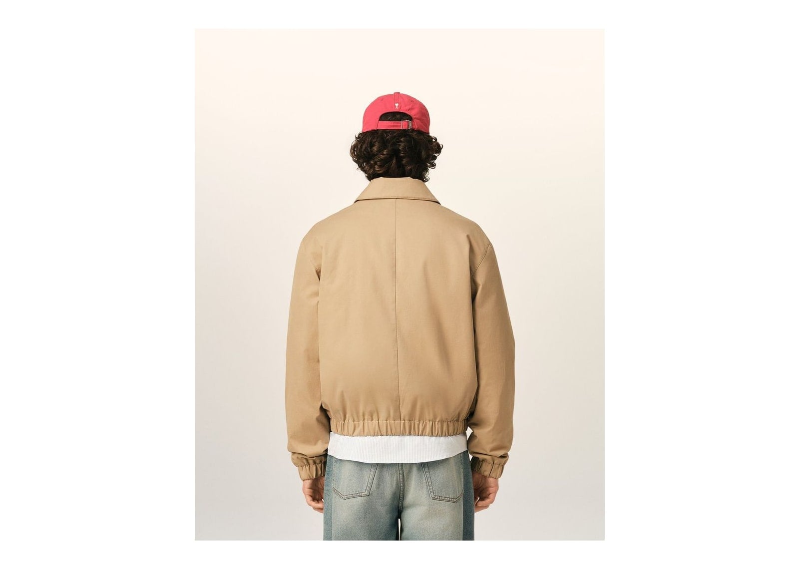 Ami Paris Ami De Coeur Cotton Padded Jacket Mastic Beige - görsel 5