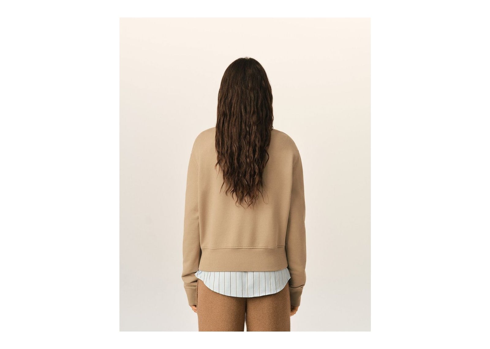 Ami Paris Ami De Coeur Cotton Sweatshirt Mastic Beige/Black (W) - görsel 5