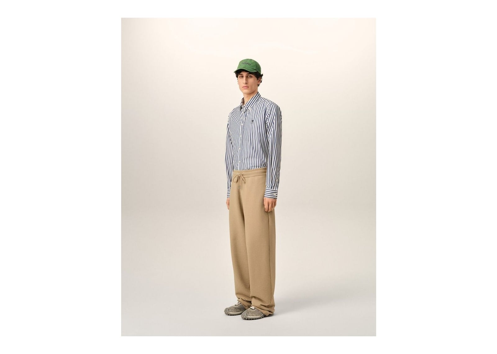 Ami Paris Ami De Coeur Cotton Track Pants Mastic Beige/Black - görsel 6