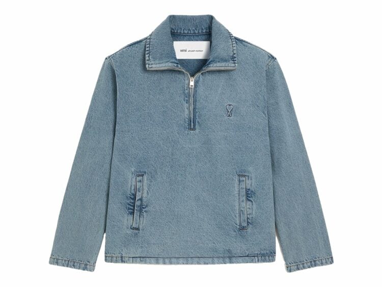 Ami Paris Ami De Coeur Cotton Vareuse Used Blue