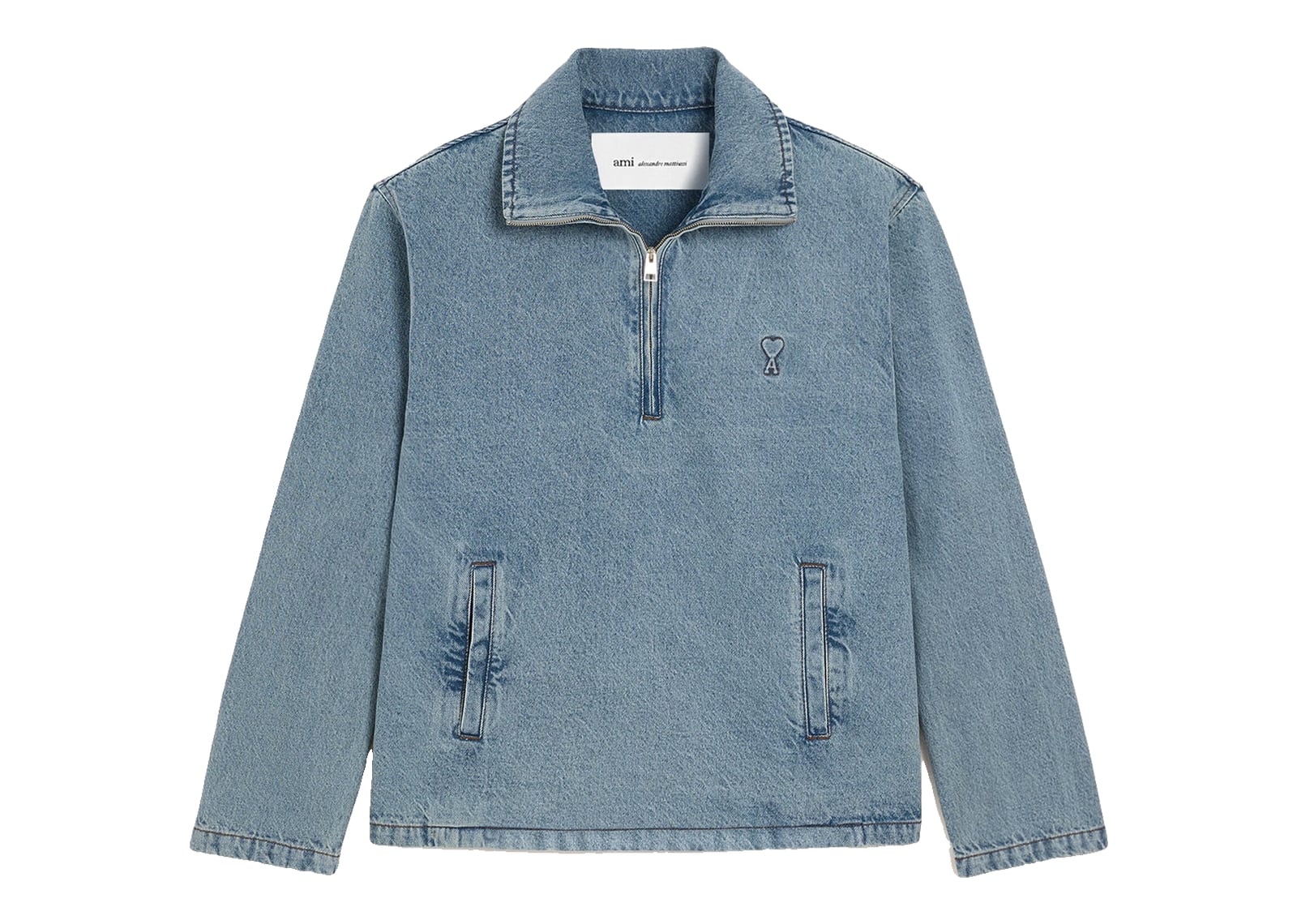 Ami Paris Ami De Coeur Cotton Vareuse Used Blue
