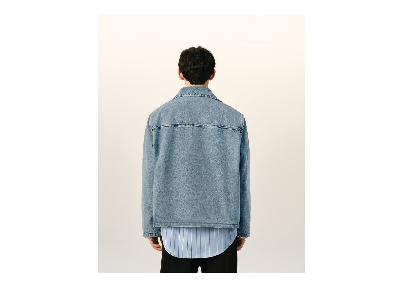 Ami Paris Ami De Coeur Cotton Vareuse Used Blue - görsel 5