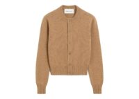 Ami Paris Ami De Coeur Crewneck Cashmere Cardigan Camel (W)