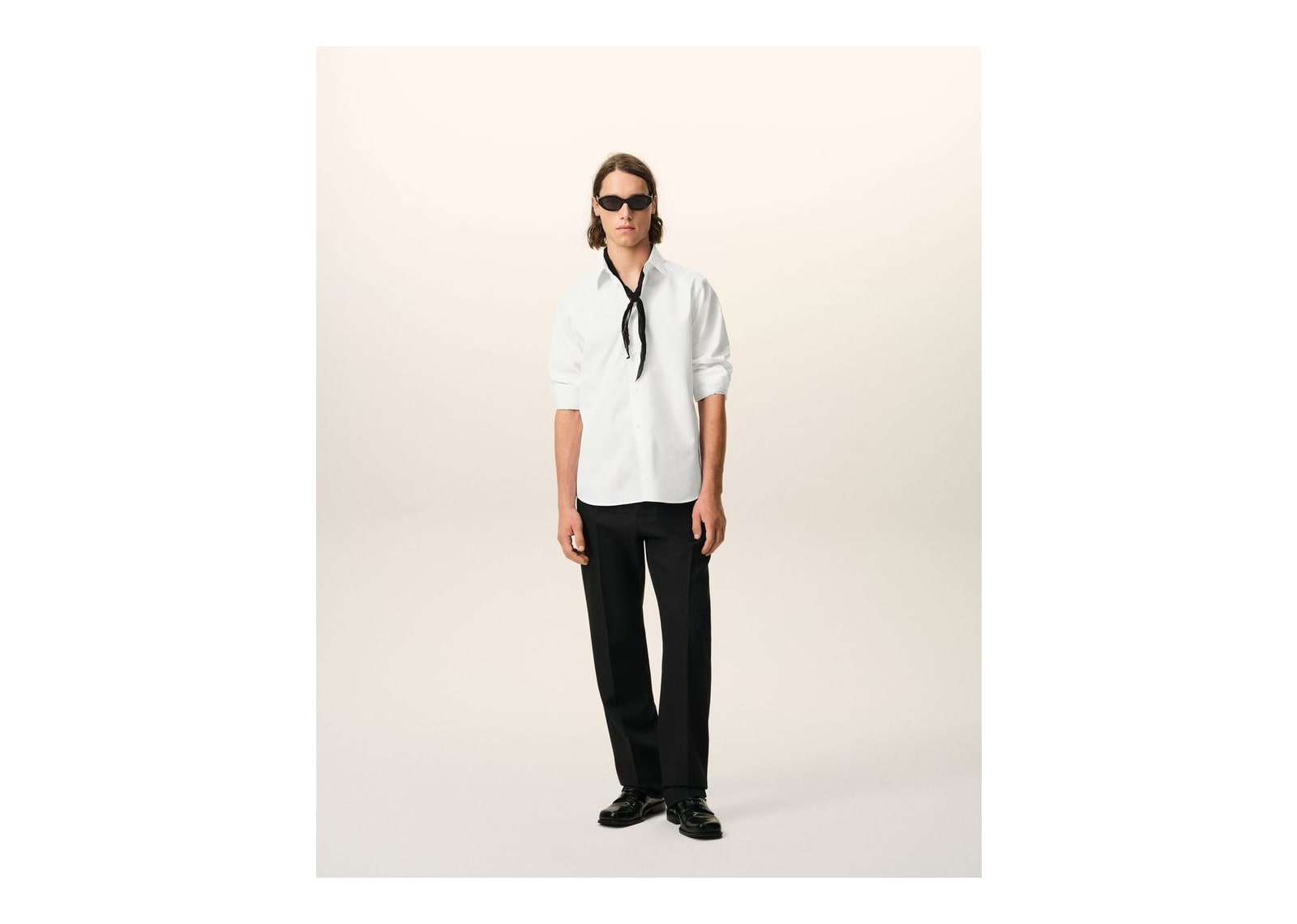 Ami Paris Ami De Coeur Poplin Cotton Tailor Shirt White - görsel 2