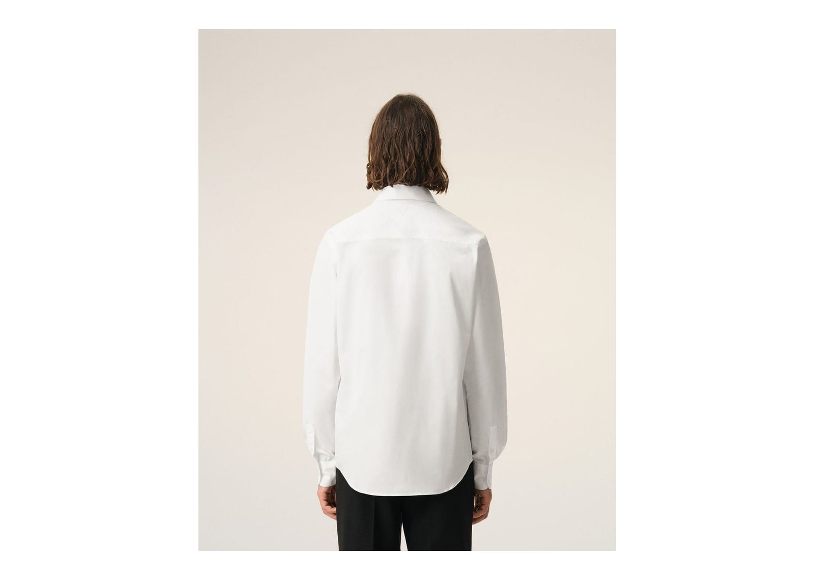 Ami Paris Ami De Coeur Poplin Cotton Tailor Shirt White - görsel 5