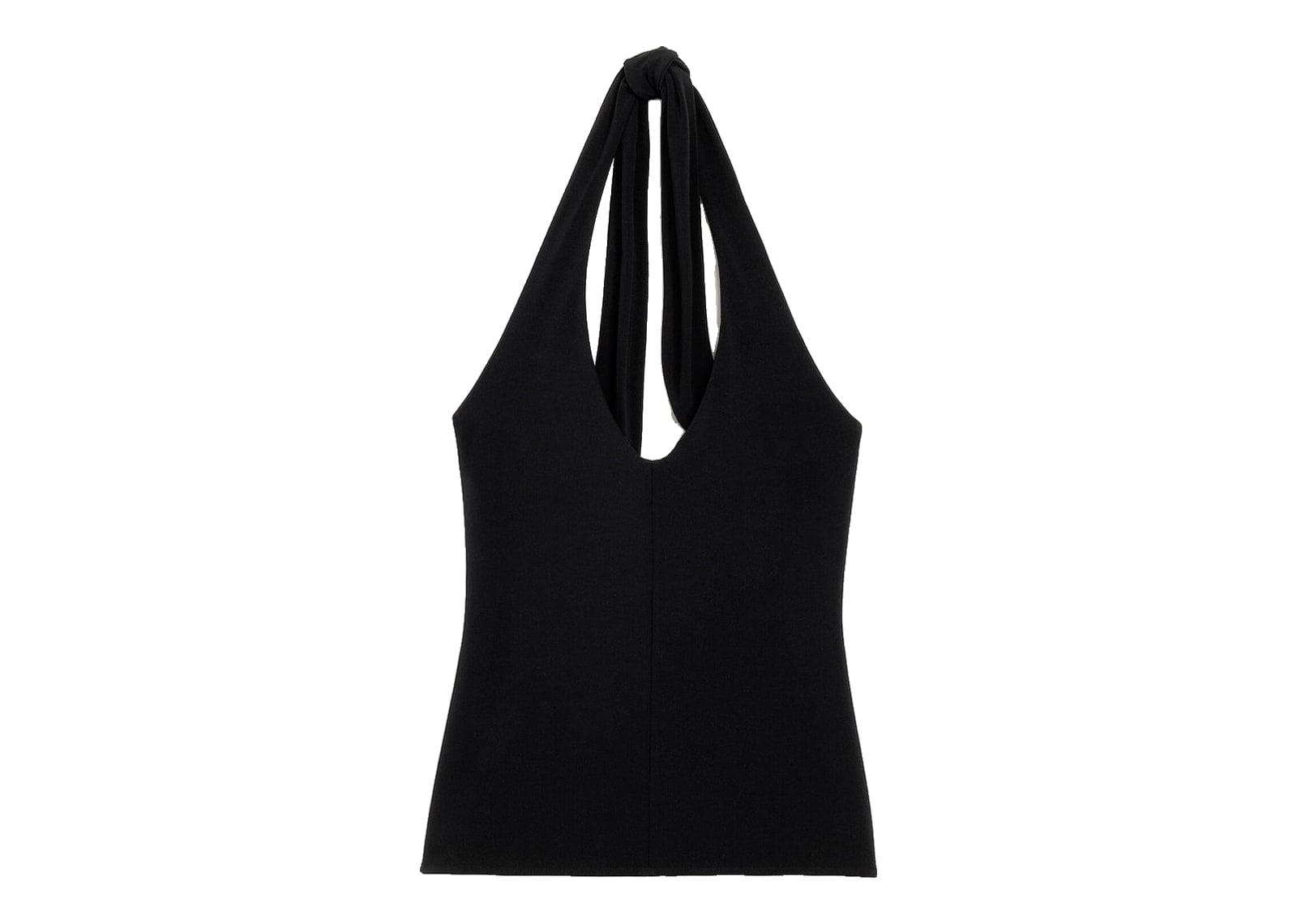 Ami Paris Backless Jersey Top Black (W)