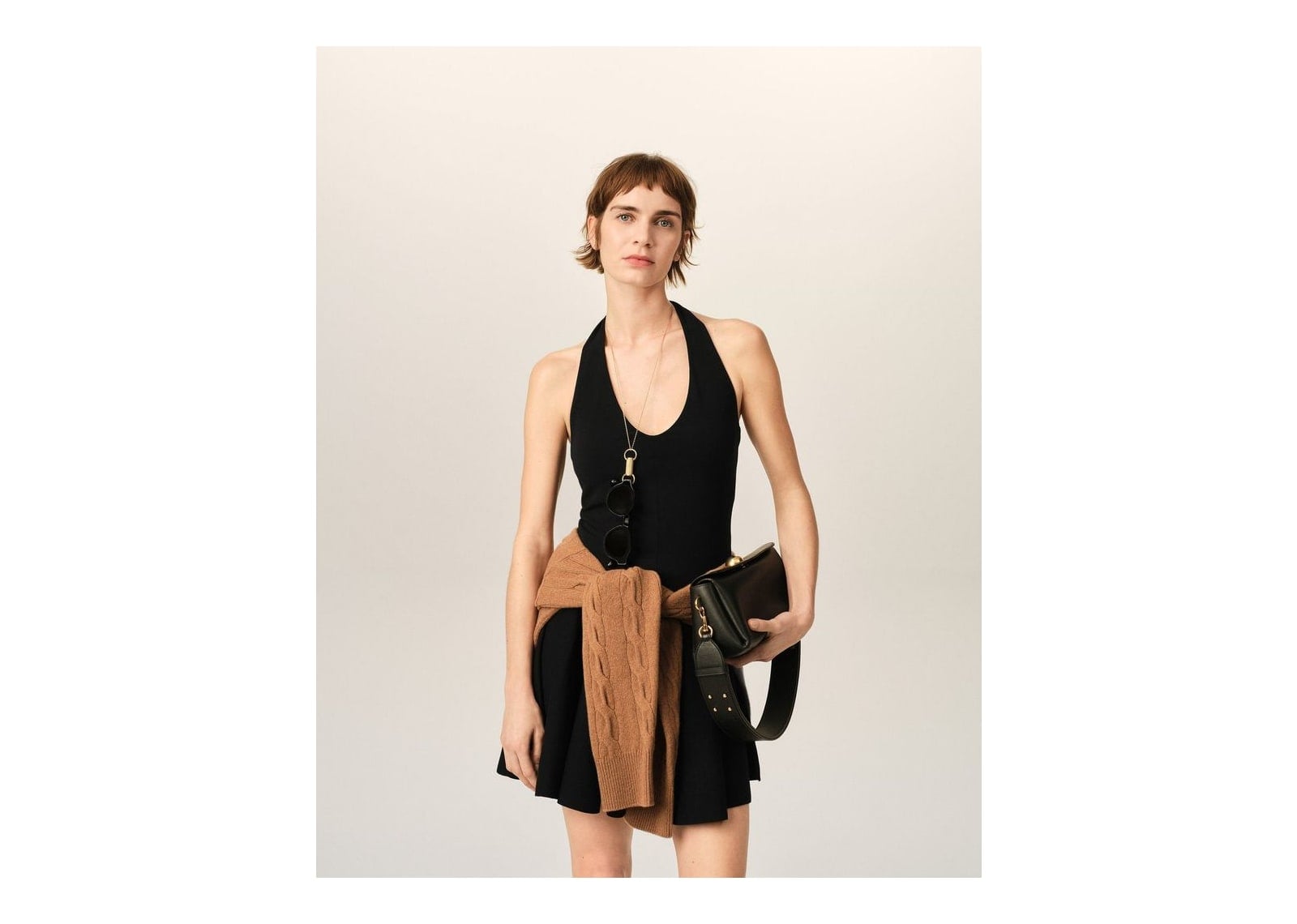 Ami Paris Backless Jersey Top Black (W) - görsel 2