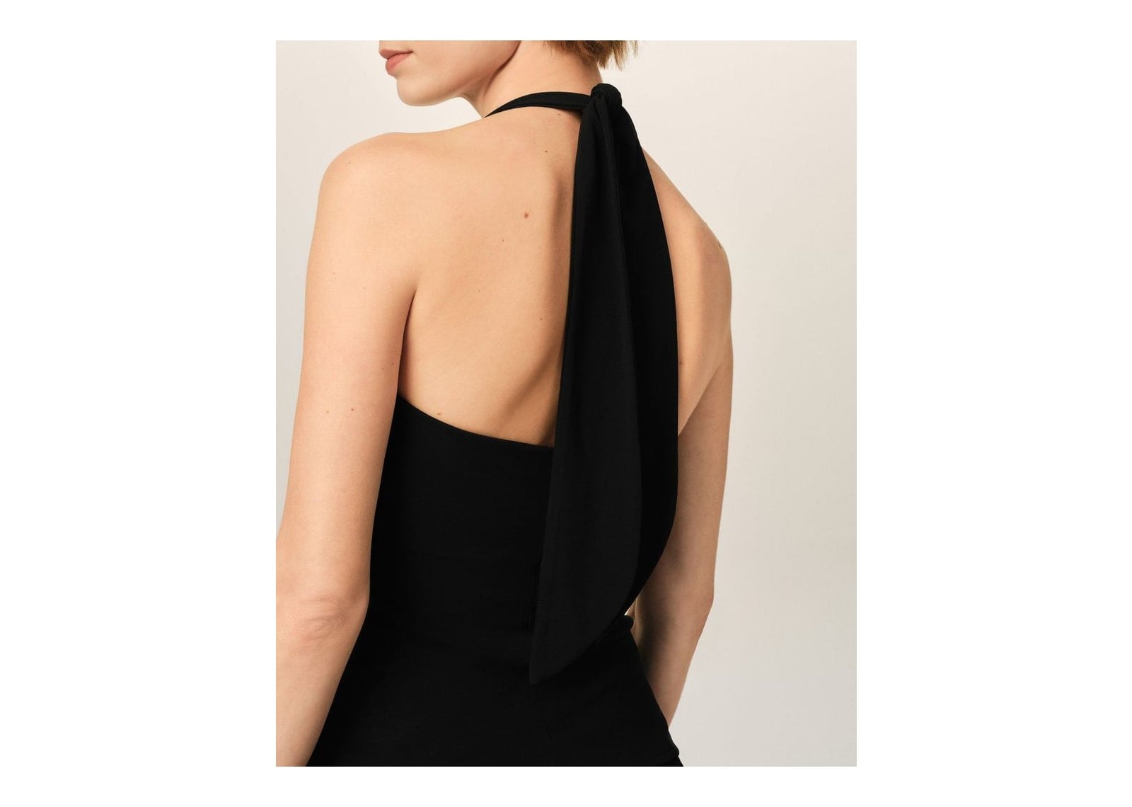 Ami Paris Backless Jersey Top Black (W) - görsel 4