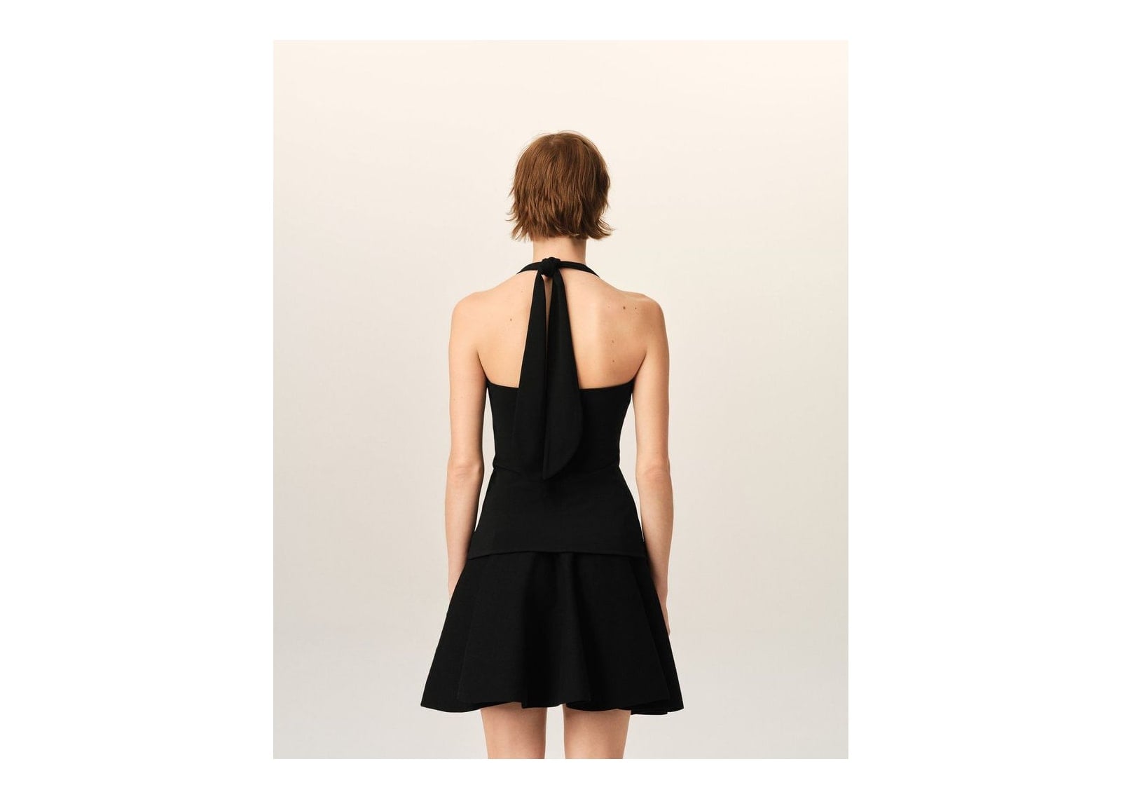Ami Paris Backless Jersey Top Black (W) - görsel 5