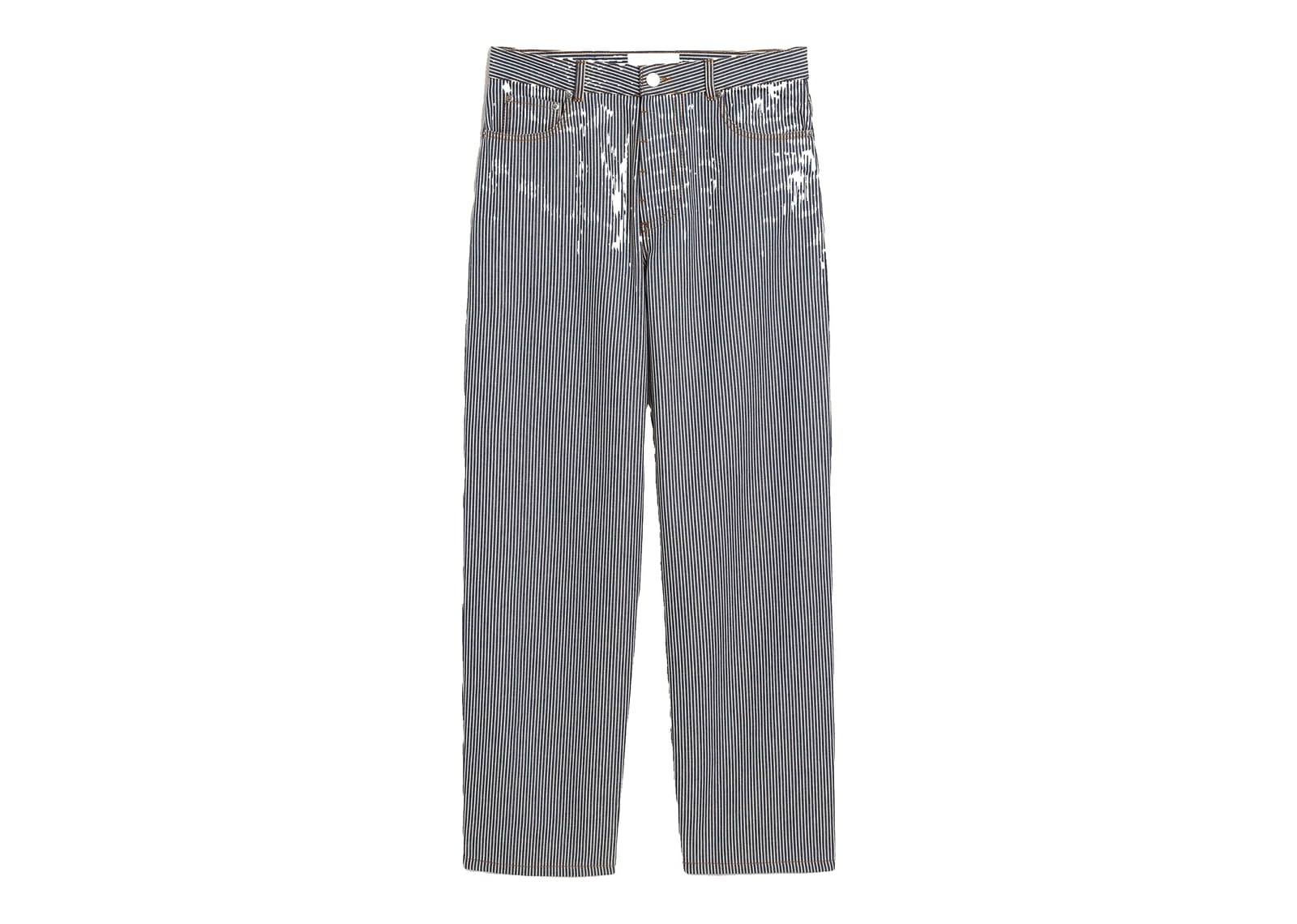Ami Paris Baggy-Fit Cotton Jeans Indigo/Ecru