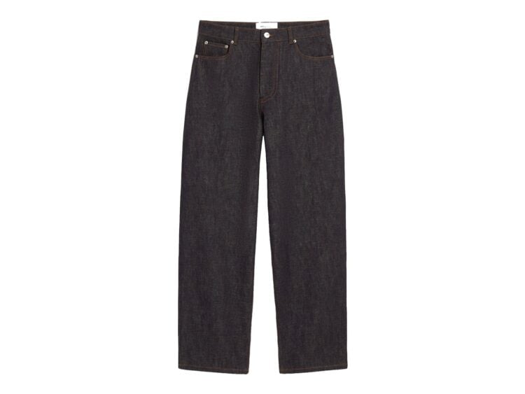 Ami Paris Baggy-Fit Cotton Jeans L30 Indigo