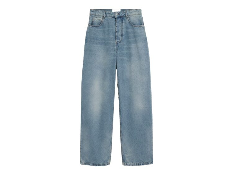 Ami Paris Baggy-Fit Cotton Jeans L32 Used Blue