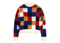 Ami Paris Checkered Wool Crewneck Sweater Multicolor