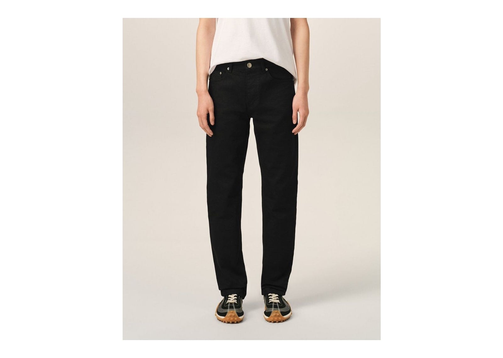 Ami Paris Classic-Fit Cotton Jeans Black - görsel 3