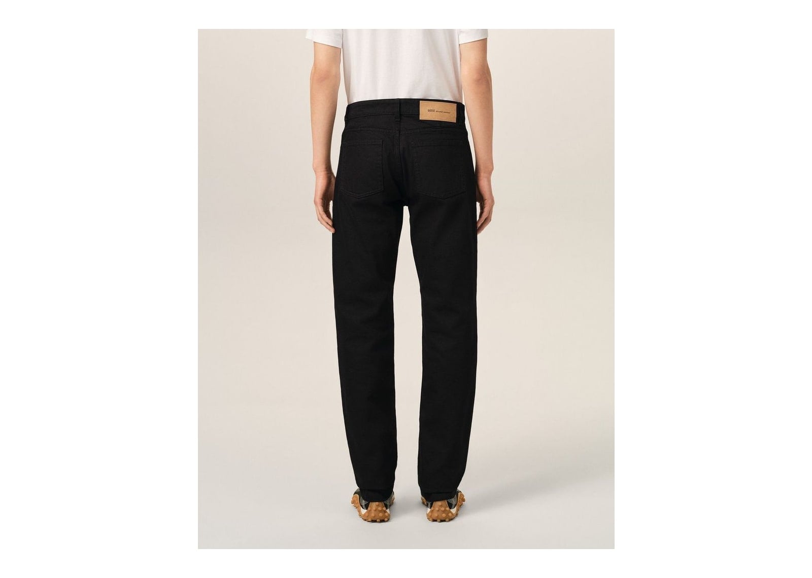 Ami Paris Classic-Fit Cotton Jeans Black - görsel 4