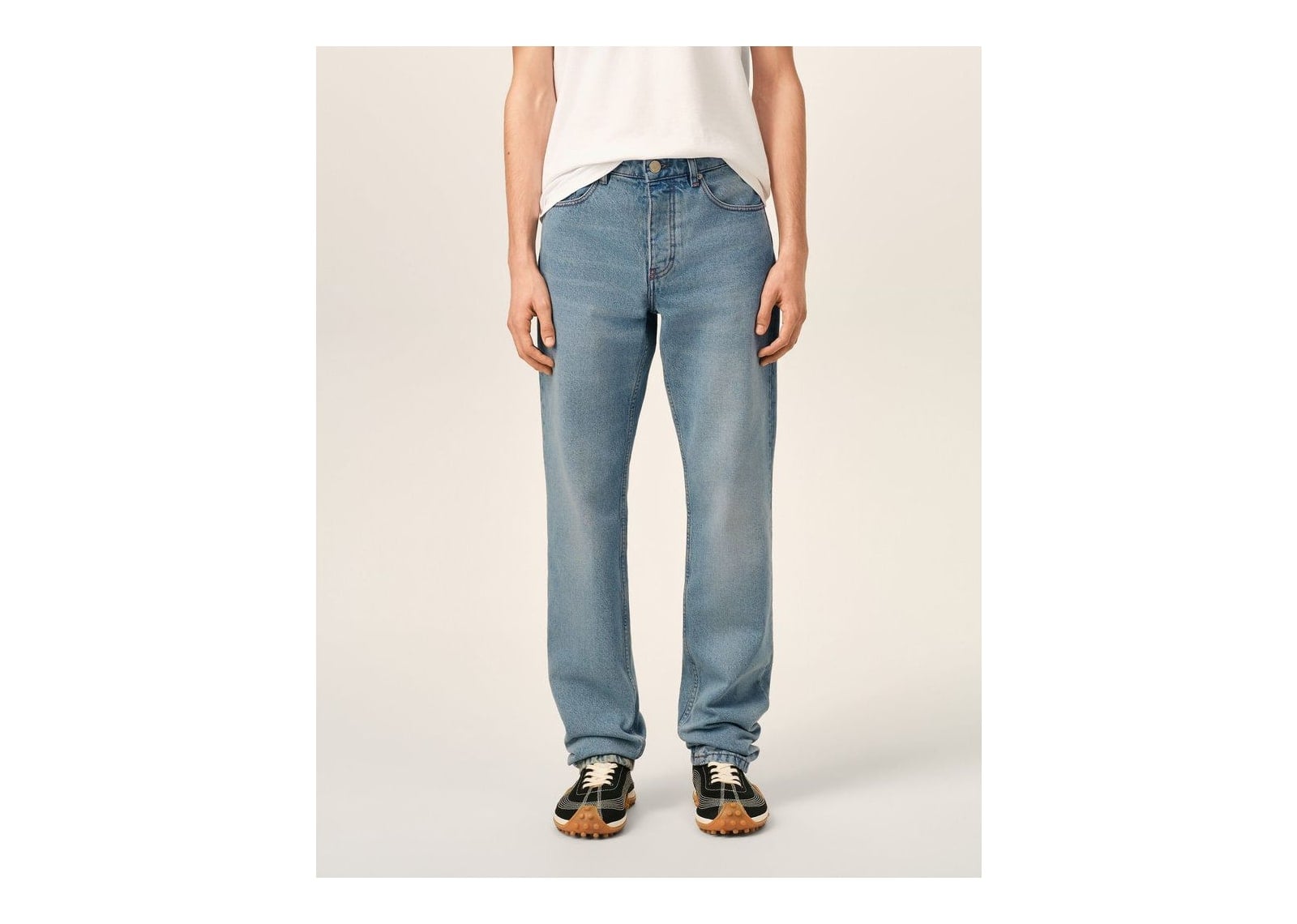 Ami Paris Classic-Fit Cotton Jeans Used Blue - görsel 3