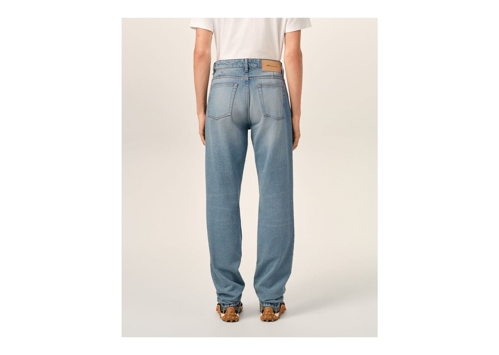 Ami Paris Classic-Fit Cotton Jeans Used Blue - görsel 4
