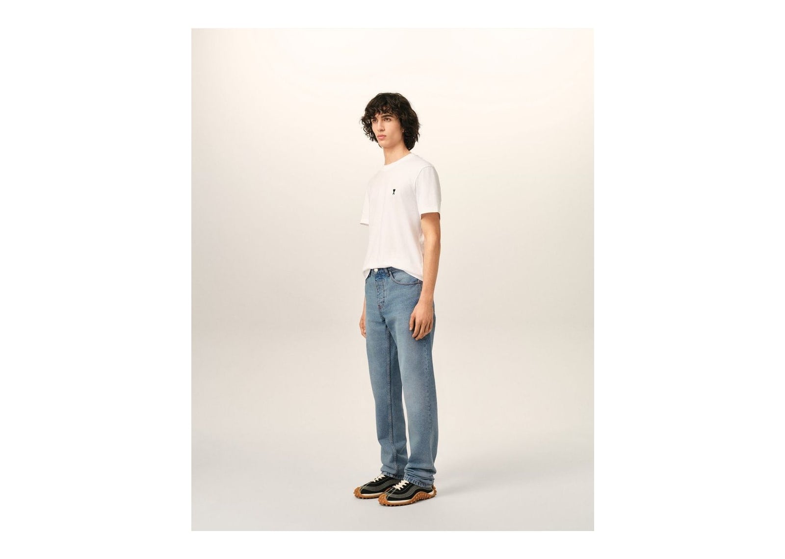 Ami Paris Classic-Fit Cotton Jeans Used Blue - görsel 6