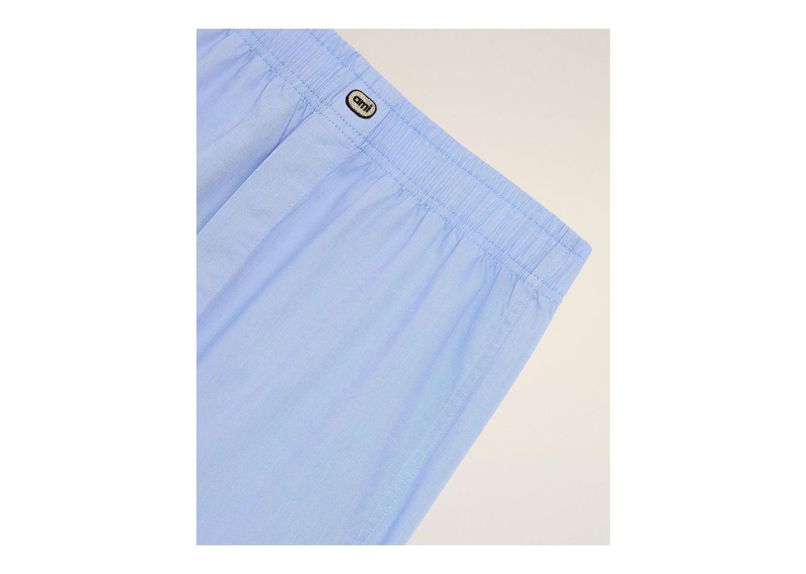 Ami Paris Cotton Boxer with Ami Patch Cashmere Blue - görsel 2
