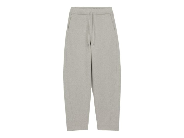Ami Paris Cotton Track Pants with Heritage Ami Paris Label Heather Ash Grey