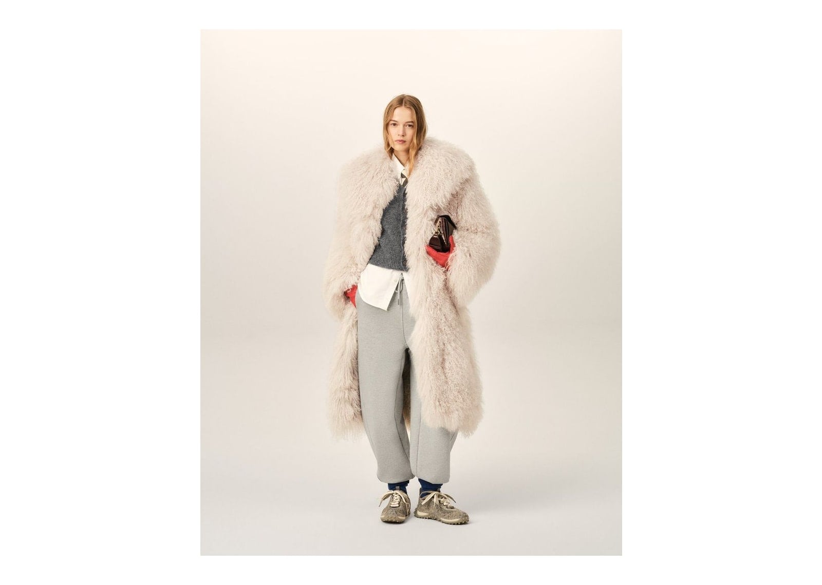 Ami Paris Cotton Track Pants with Heritage Ami Paris Label Heather Ash Grey - görsel 9