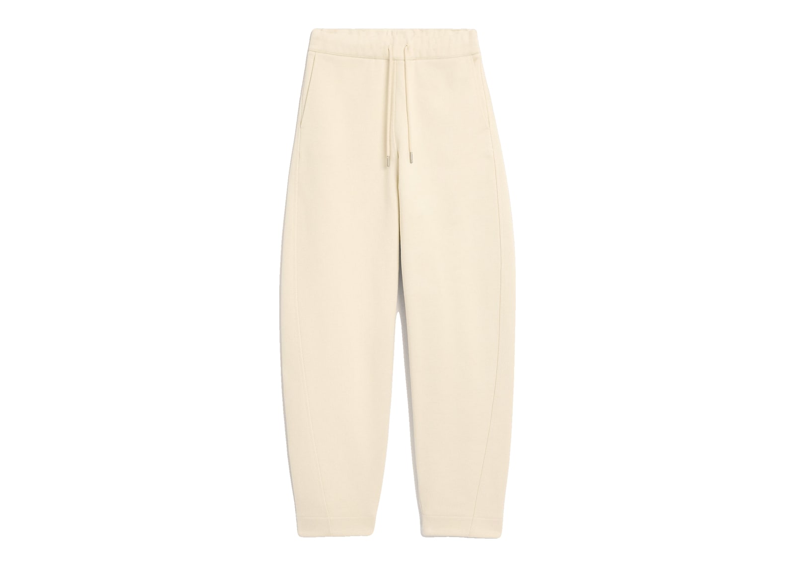 Ami Paris Cotton Track Pants with Heritage Ami Paris Label Ivory