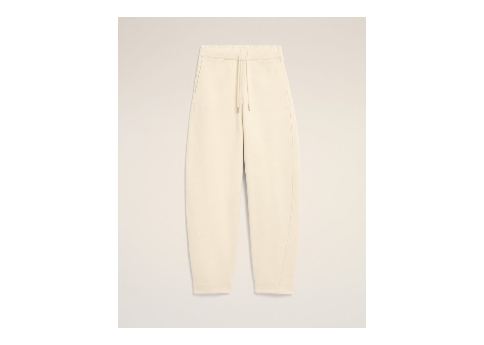Ami Paris Cotton Track Pants with Heritage Ami Paris Label Ivory - görsel 7