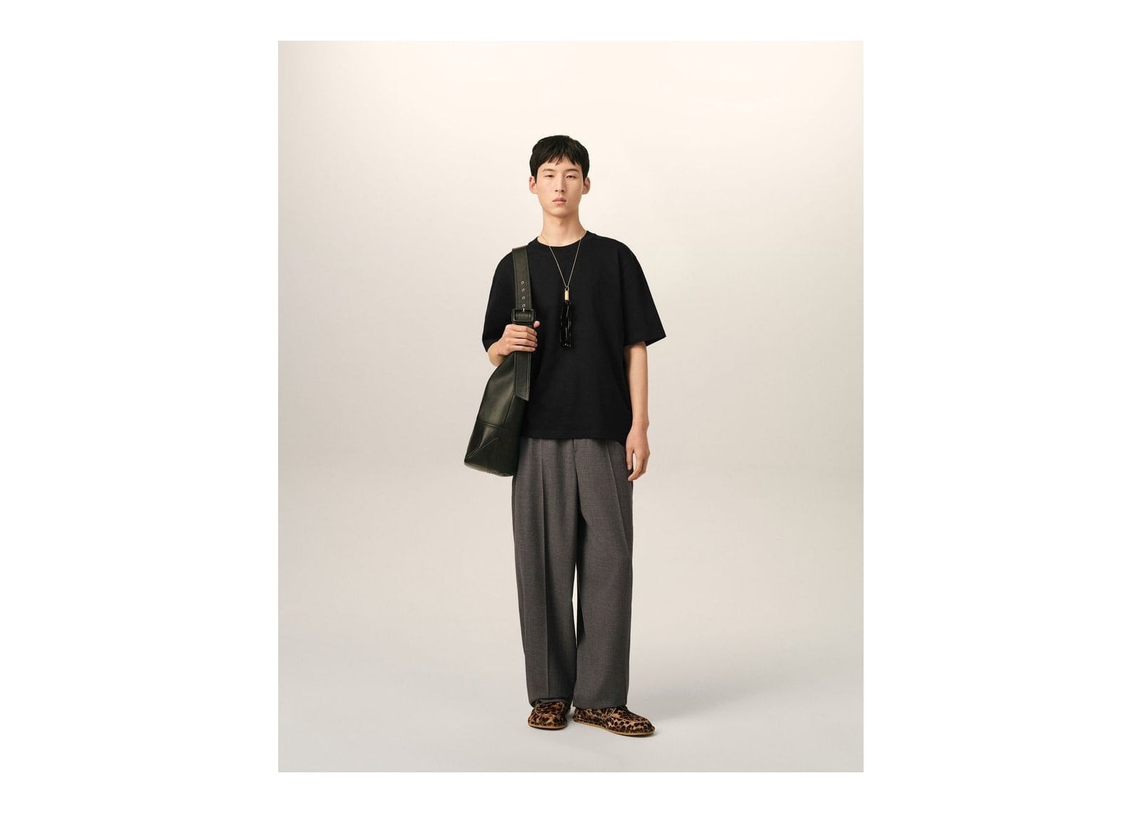 Ami Paris Embossed Ami De Coeur Cotton T-Shirt Black - görsel 3