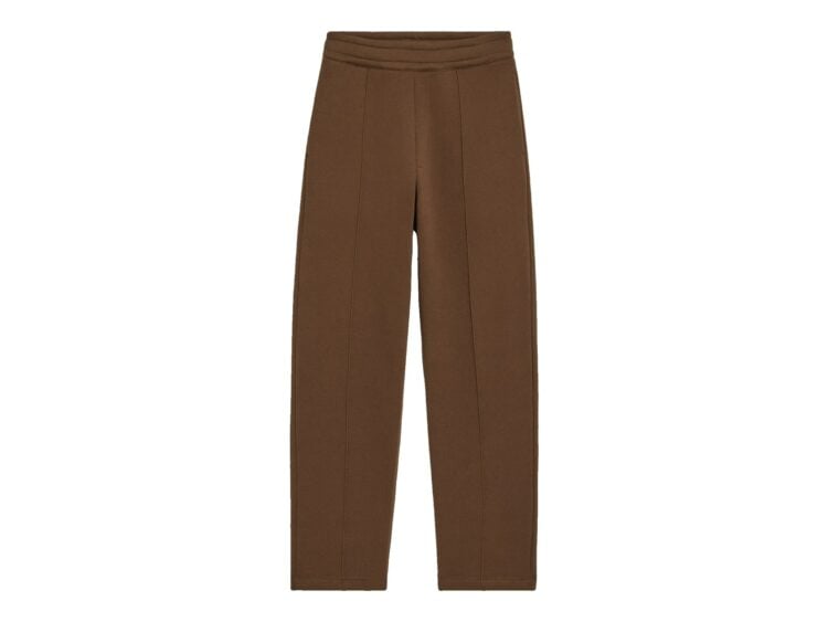 Ami Paris Embossed Ami De Coeur Cotton Track Pants Chocolate Brown