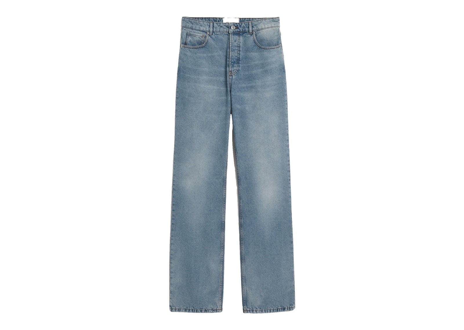 Ami Paris Large-Fit Cotton Jeans Used Blue
