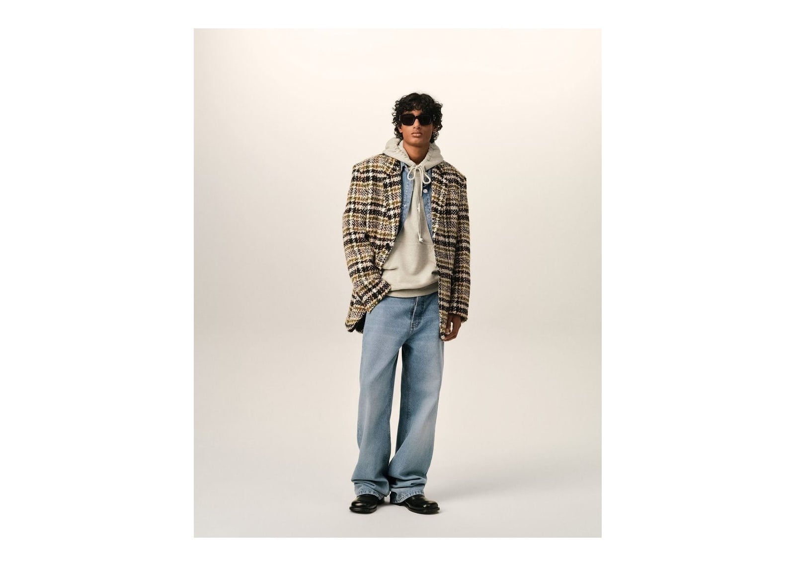 Ami Paris Large-Fit Cotton Jeans Used Blue - görsel 2