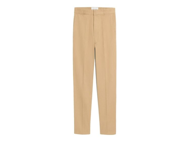 Ami Paris Parisian-Fit Cotton Trousers Mastic Beige