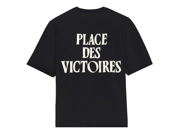 Ami Paris Printed Cotton Place Des Victoires T-Shirt Black/White