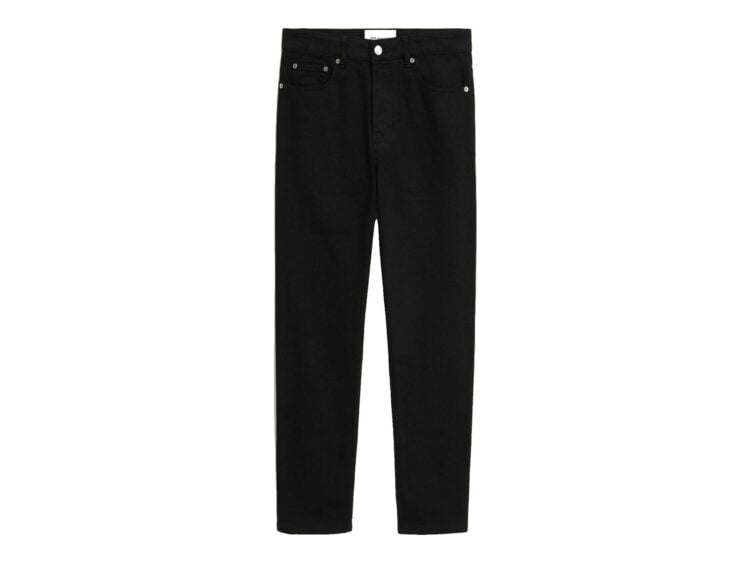 Ami Paris Tapered-Fit Cotton Jeans Black