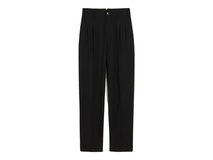 Ami Paris Two-Pleats Wool Trousers Black